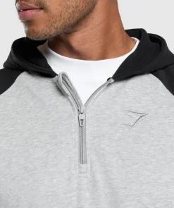 1/4 Zip Raglan Hoodie
