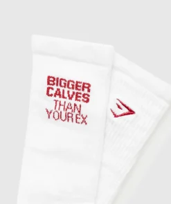 Bigger Calves Than Your Ex Graphic Crew Socks