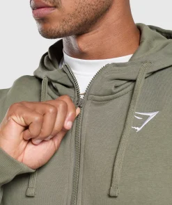 Crest Oversized Zip Up Hoodie