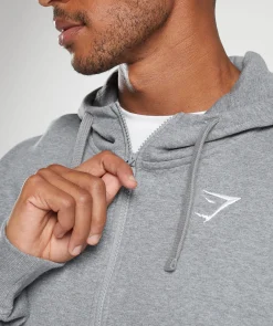Crest Oversized Zip Up Hoodie