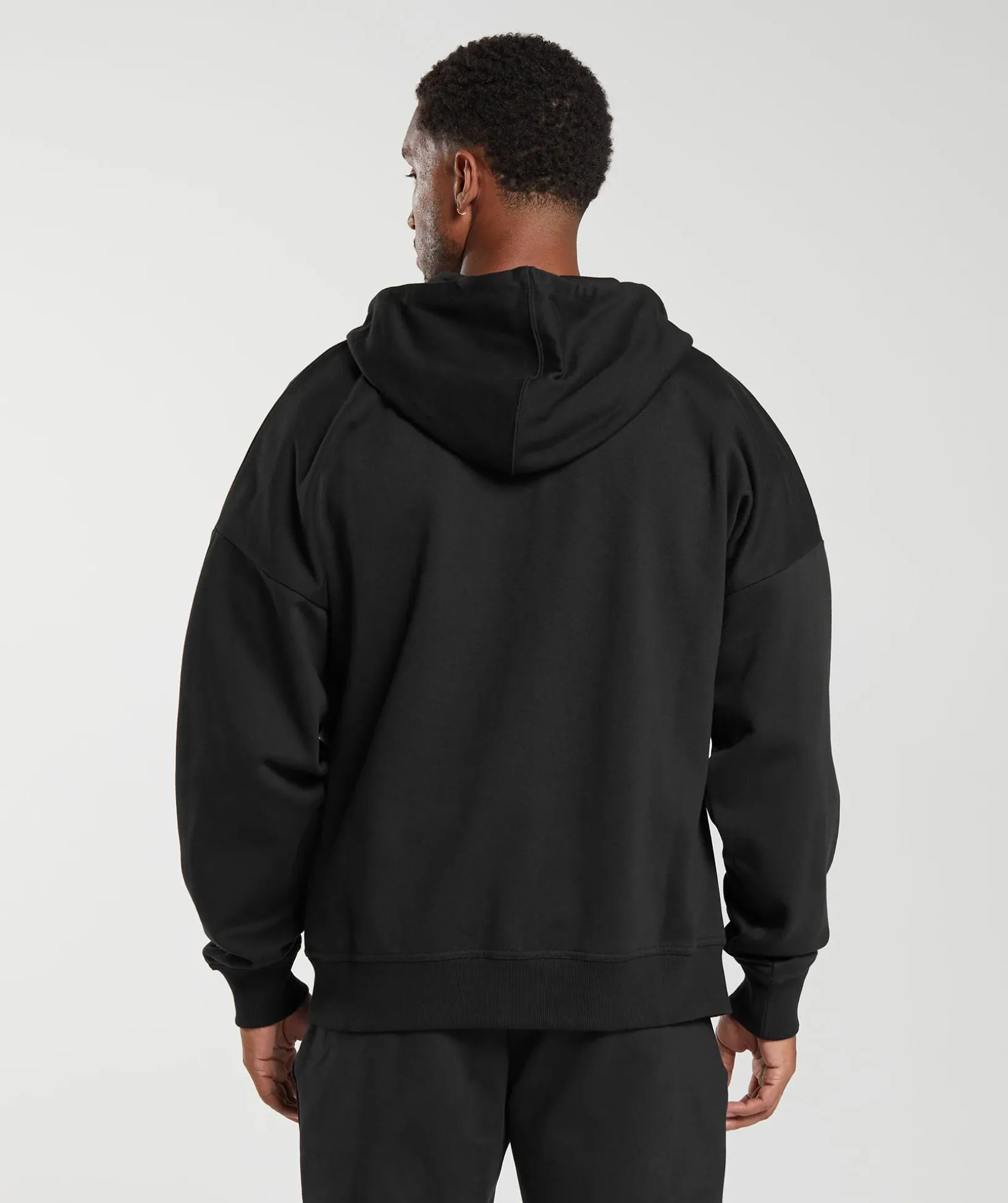 Crest Oversized Zip Up Hoodie