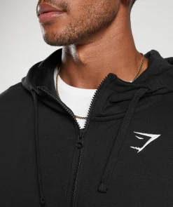 Crest Oversized Zip Up Hoodie