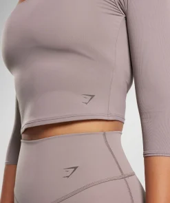 Elevate 3/4 Sleeve Crop Top