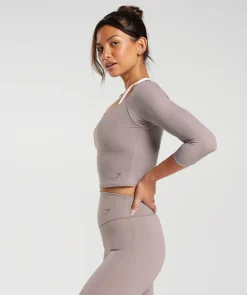 Elevate 3/4 Sleeve Crop Top