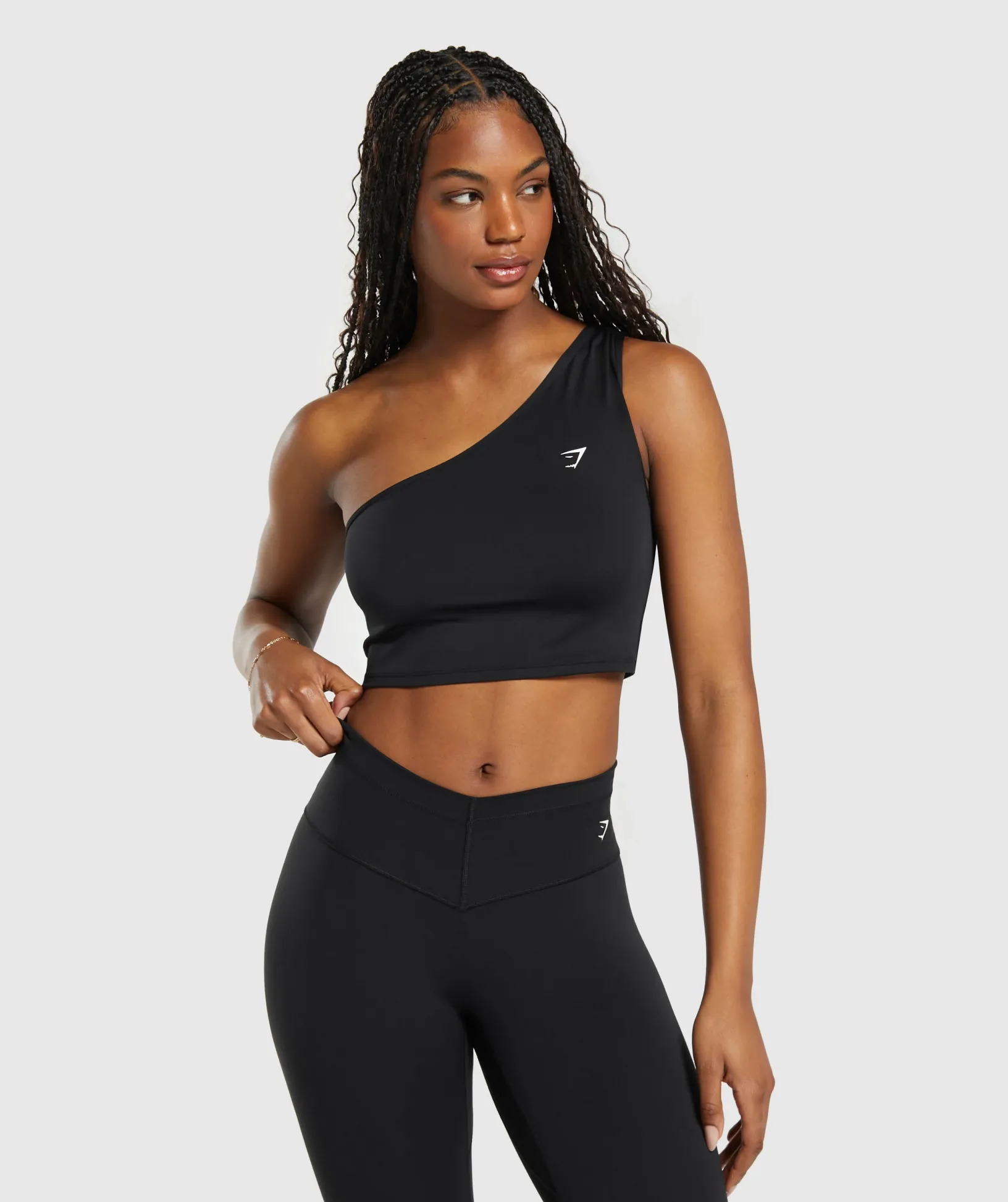 Everyday One Shoulder Ruched Tank