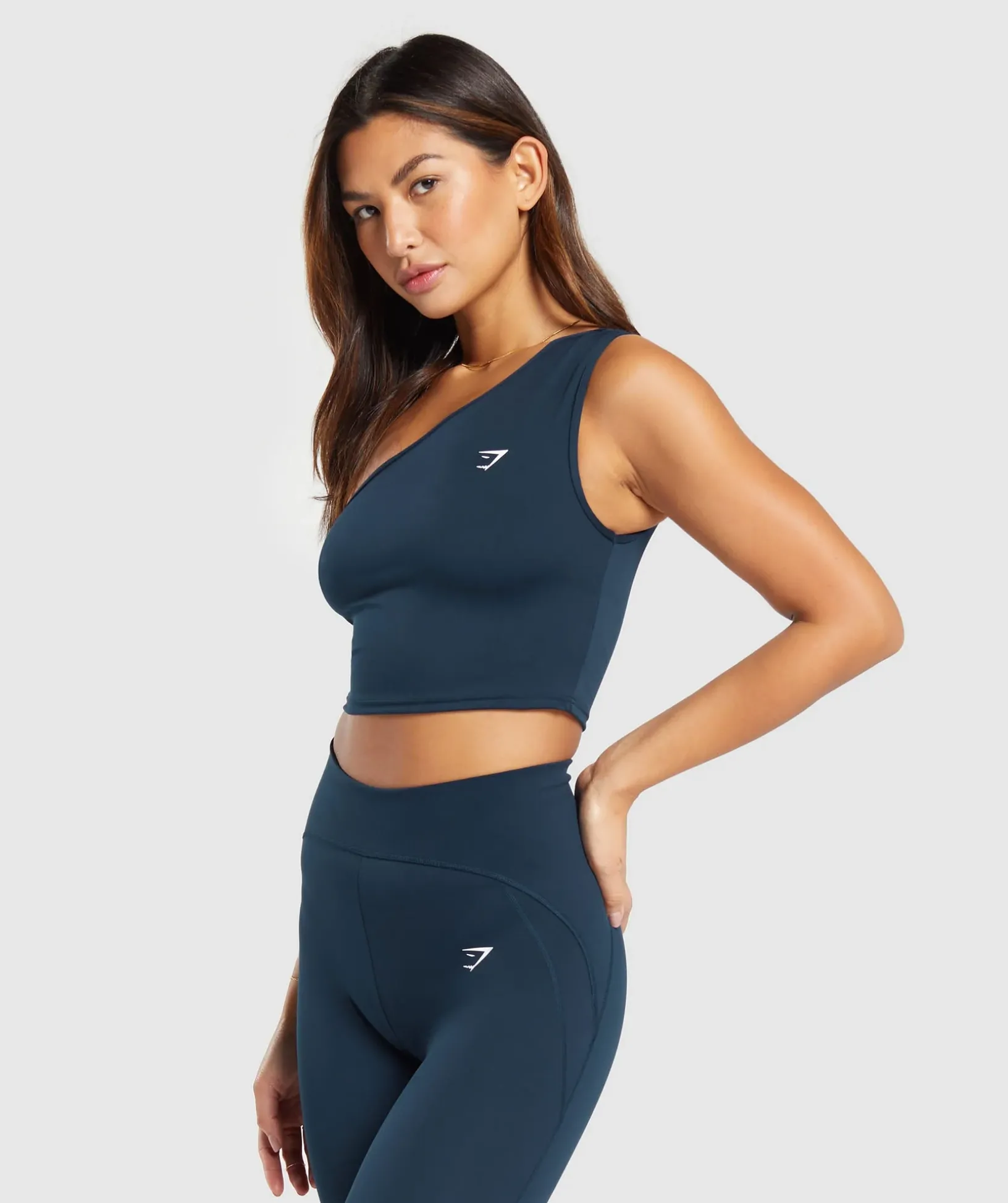 Everyday One Shoulder Ruched Tank