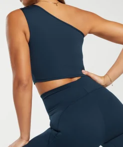 Everyday One Shoulder Ruched Tank