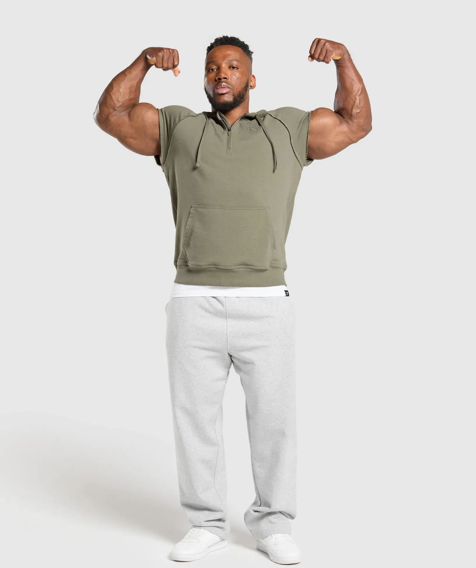 Legacy 1/4 Zip Cap Sleeve Hoodie