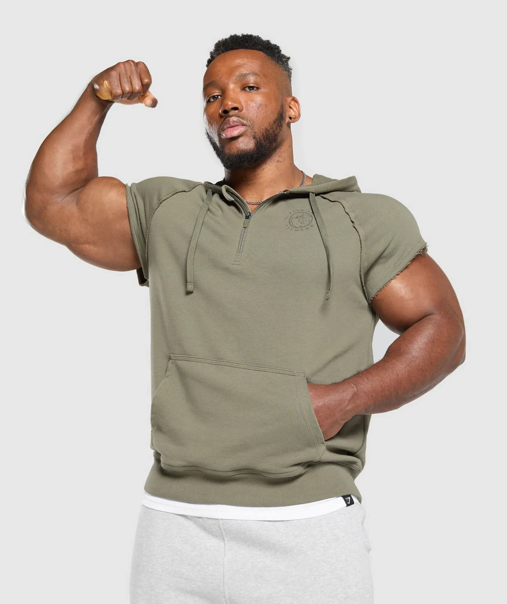 Legacy 1/4 Zip Cap Sleeve Hoodie