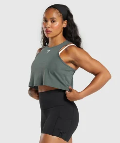Lifting Essential Cotton Crop Tank