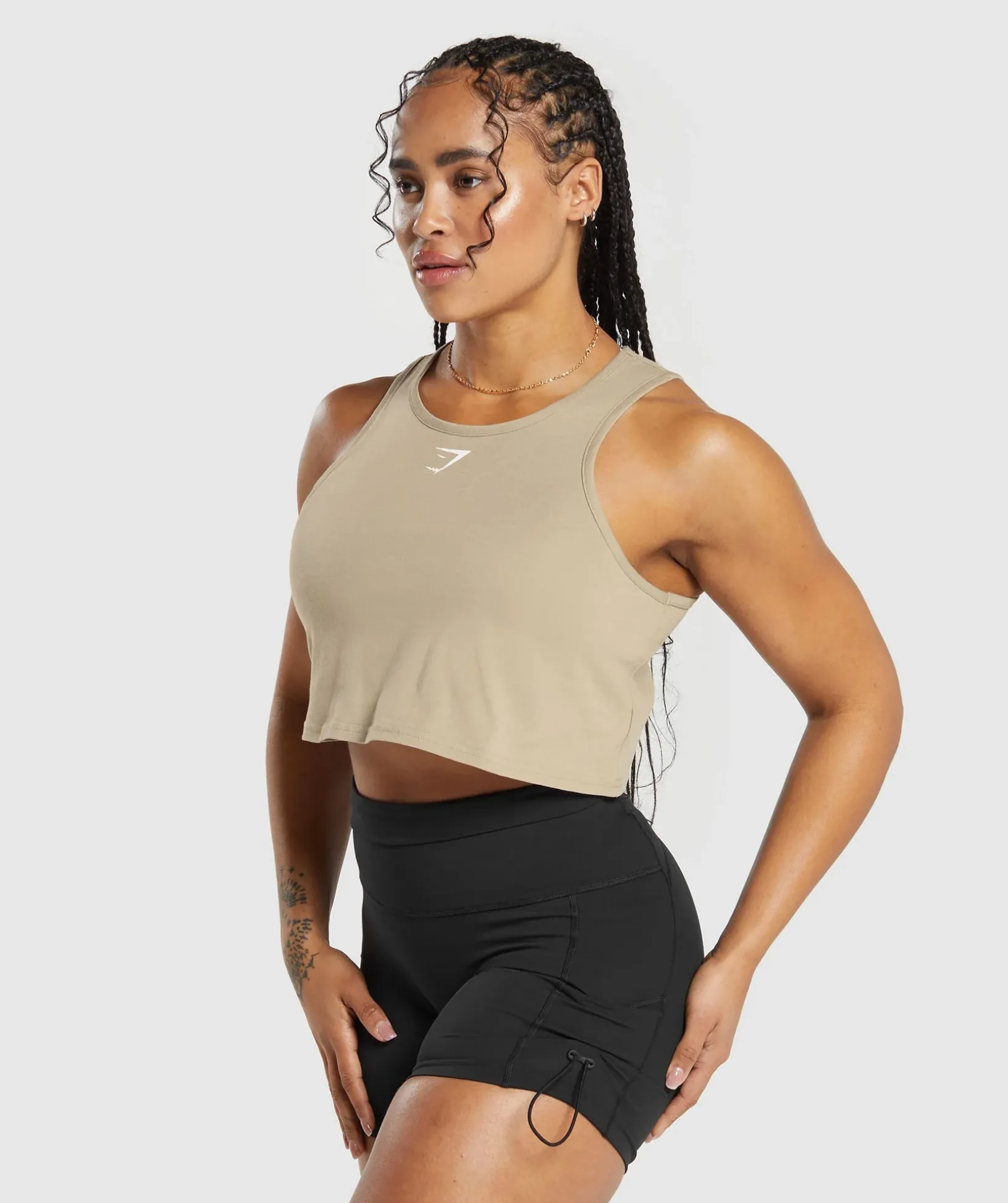 Lifting Essential Cotton Crop Tank