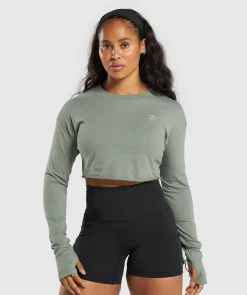 Lifting Long Sleeve Crop Top