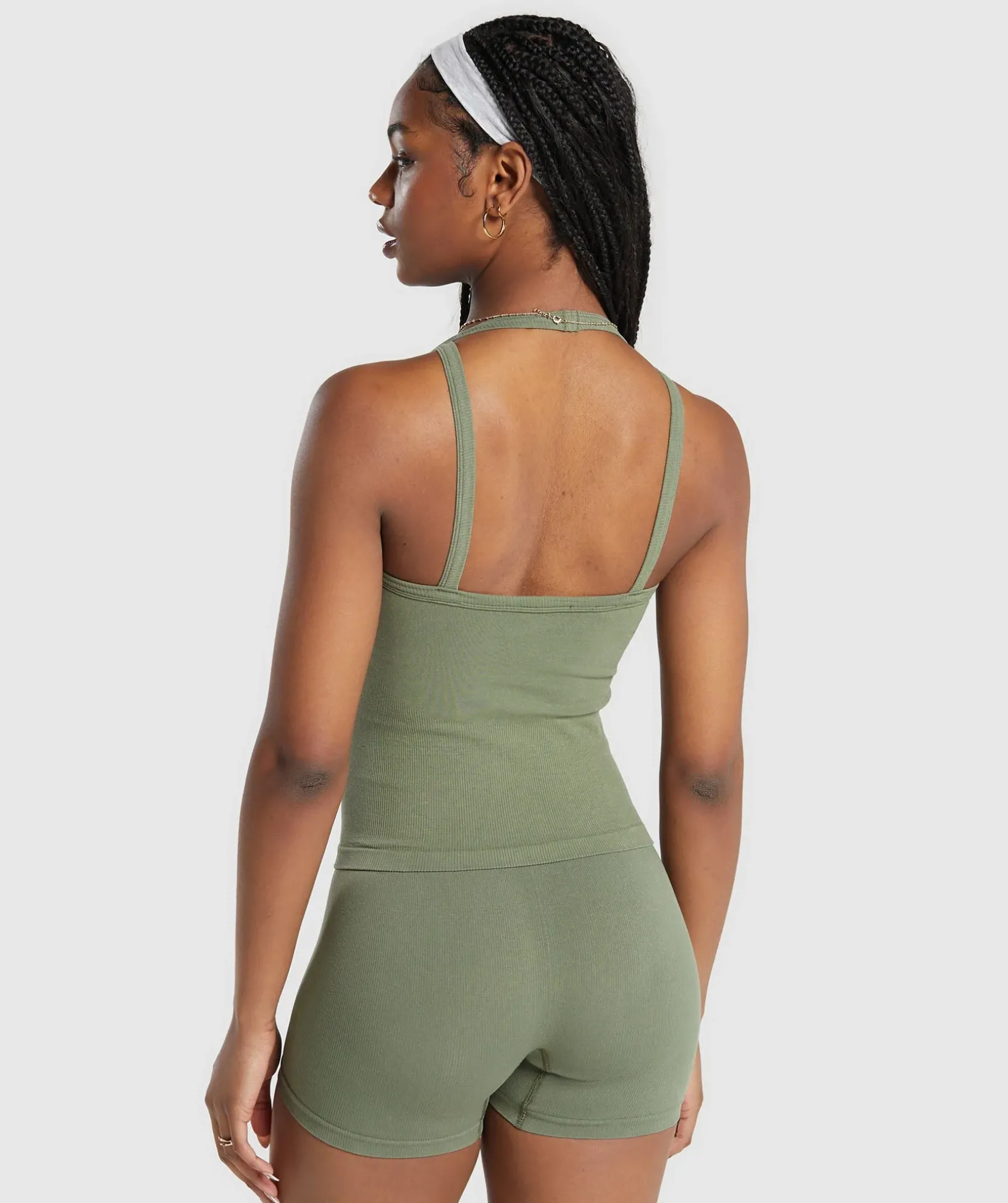 Ribbed Cotton Seamless Tank