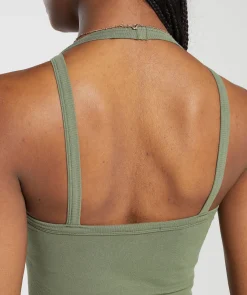 Ribbed Cotton Seamless Tank