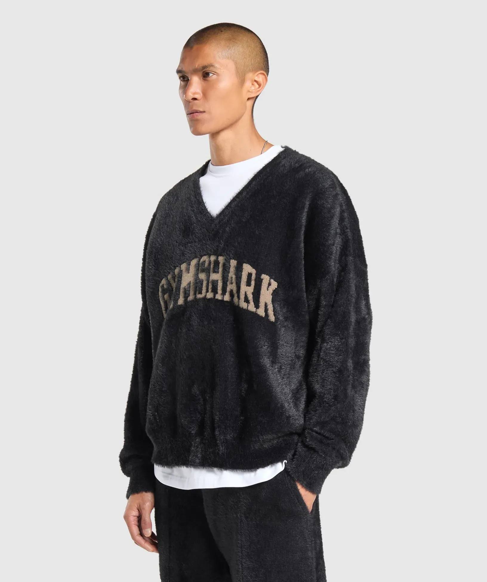 V-Neck Knitted Jumper